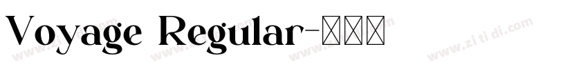 Voyage Regular字体转换